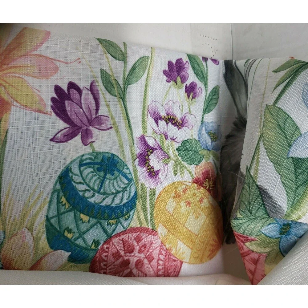 Textured Printed Fabric Tablecloth 60